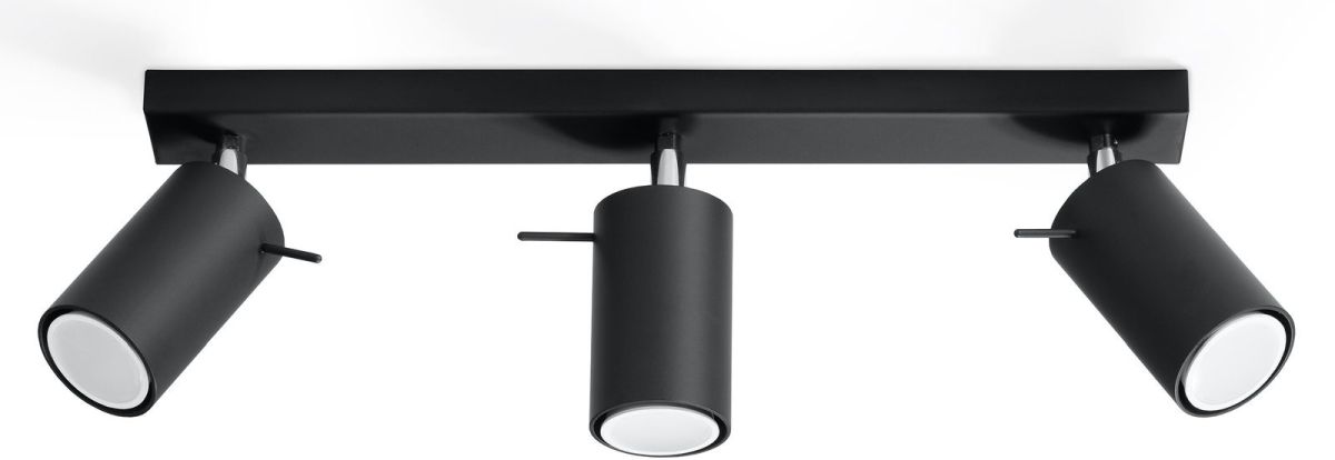 Sollux Lighting Ring Deckenlampe 3x12 W schwarz SL.0093