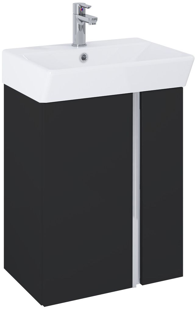 Elita Skye Waschbecken mit Unterschrank 50.5 cm schwarz RE020500127160