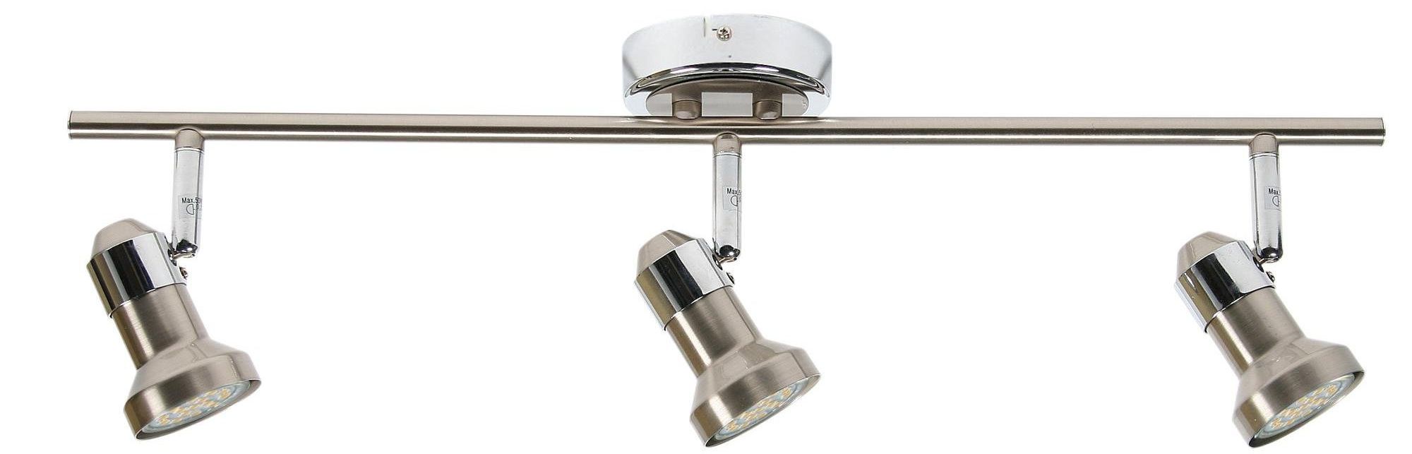 Candellux Arkon Deckenlampe 3x50 W chrom-satin-nickel 93-59598