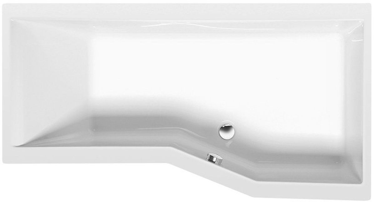 Polysan Versys Eckbadewanne 160x84 cm rechtsseitig weiß 15611