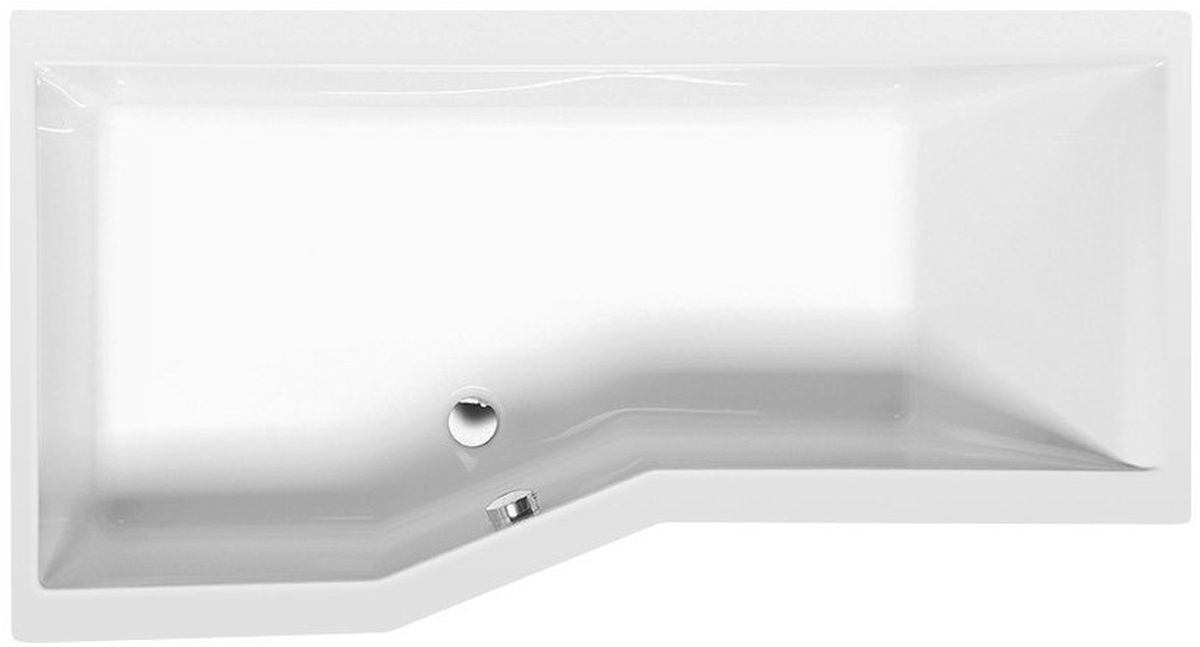 Polysan Versys Eckbadewanne 170x84 cm linksseitig weiß 70111