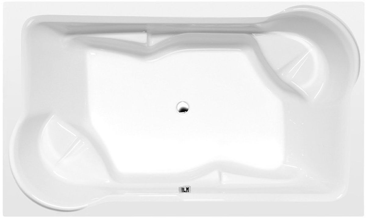 Polysan Duo Rechteckige Badewanne 200x120 cm weiß 16211