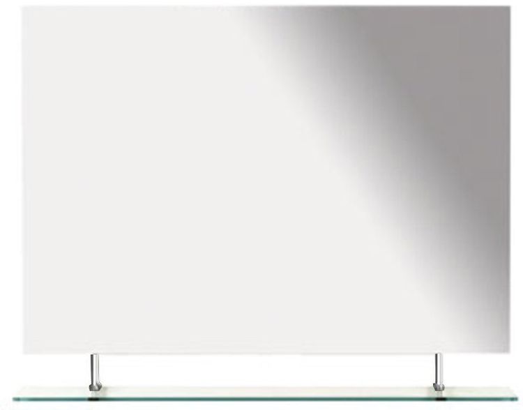 Sapho Wega Spiegel 100x80 cm rechteckig chrom 60092
