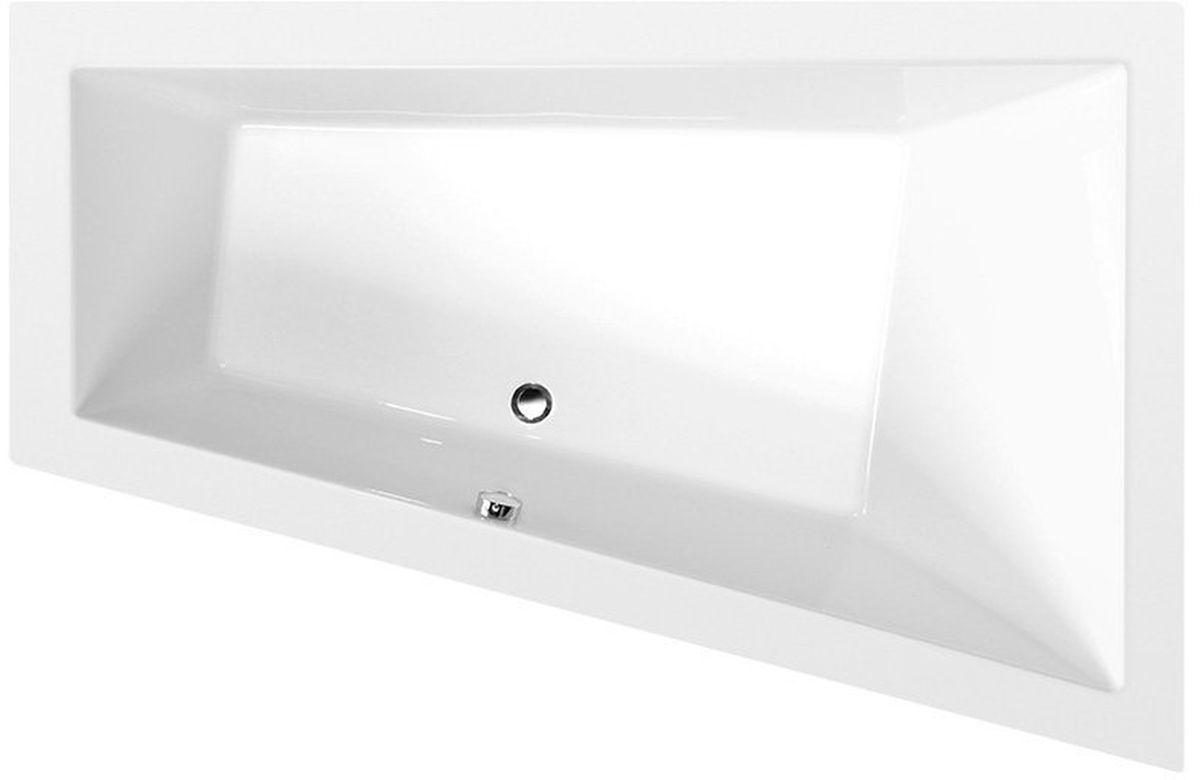 Polysan Triangl Eckbadewanne 180x120 cm rechtsseitig weiß 20611