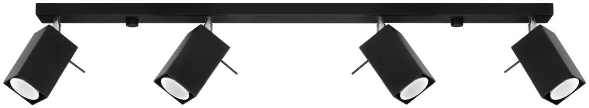 Sollux Lighting Merida Deckenlampe 4x40 W schwarz SL.0459