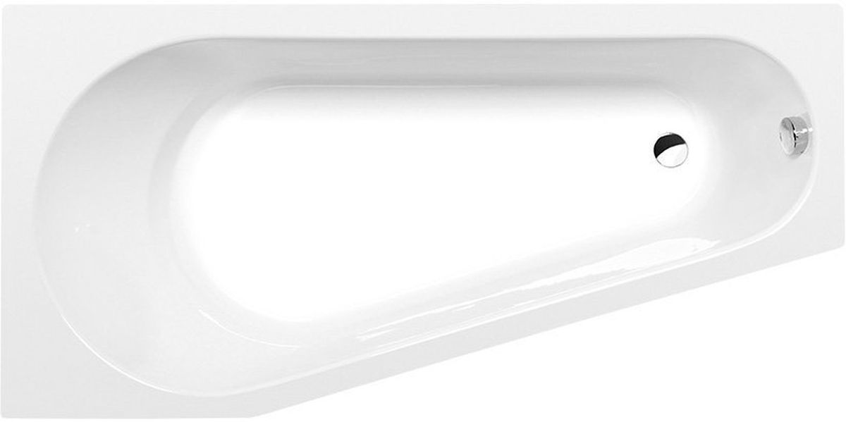 Polysan Projekta Eckbadewanne 160x80 cm linksseitig weiß 20111