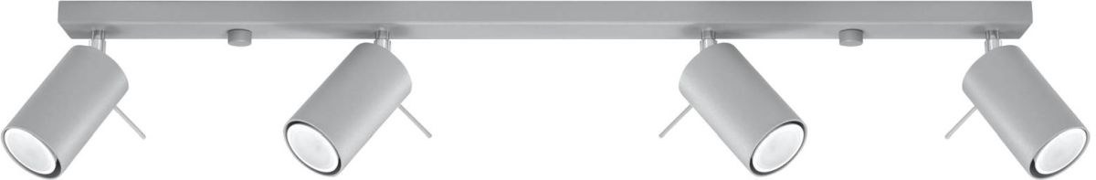 Sollux Lighting Ring Deckenlampe 4x40 W grau SL.0453