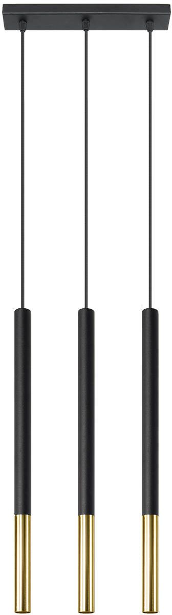 Sollux Lighting Mozaica Pendelleuchte 3x40 W schwarz-gold SL.0892