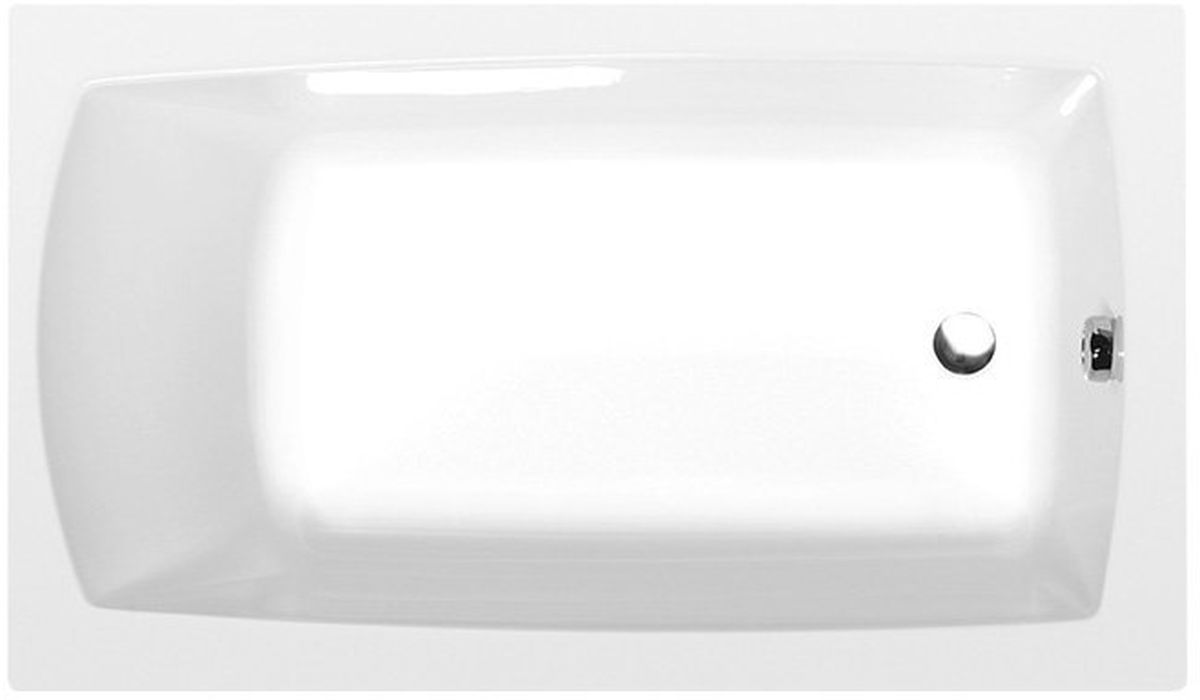 Polysan Lily Rechteckige Badewanne 130x70 cm weiß 77511