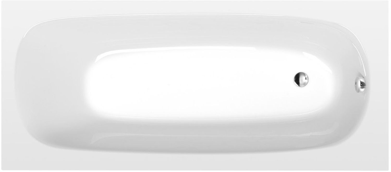 Polysan Ebro Rechteckige Badewanne 170x75 cm weiß 26711