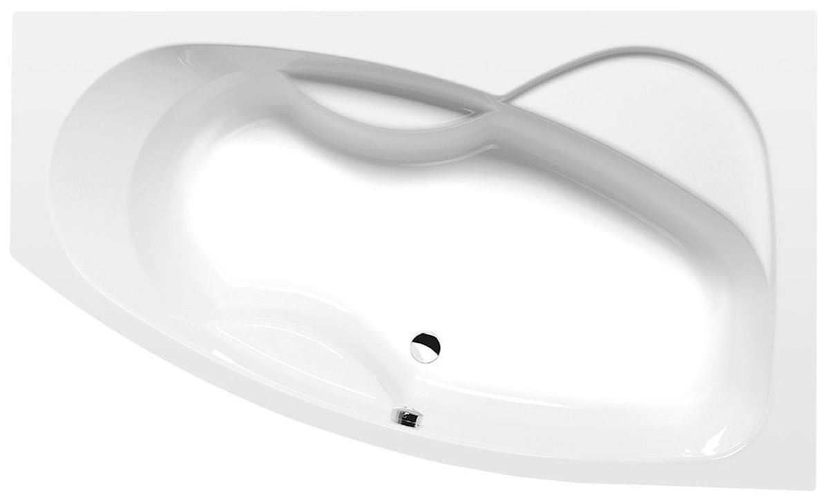 Polysan Mamba Eckbadewanne 160x95 cm rechtsseitig weiß 28111