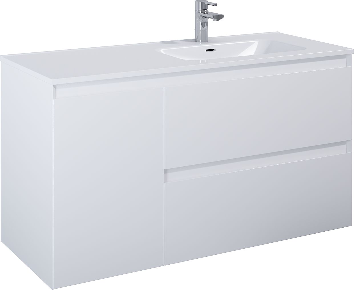 Elita Split Kabinett 120x45.8x63.5 cm Unterschrank hängend weiß 168168