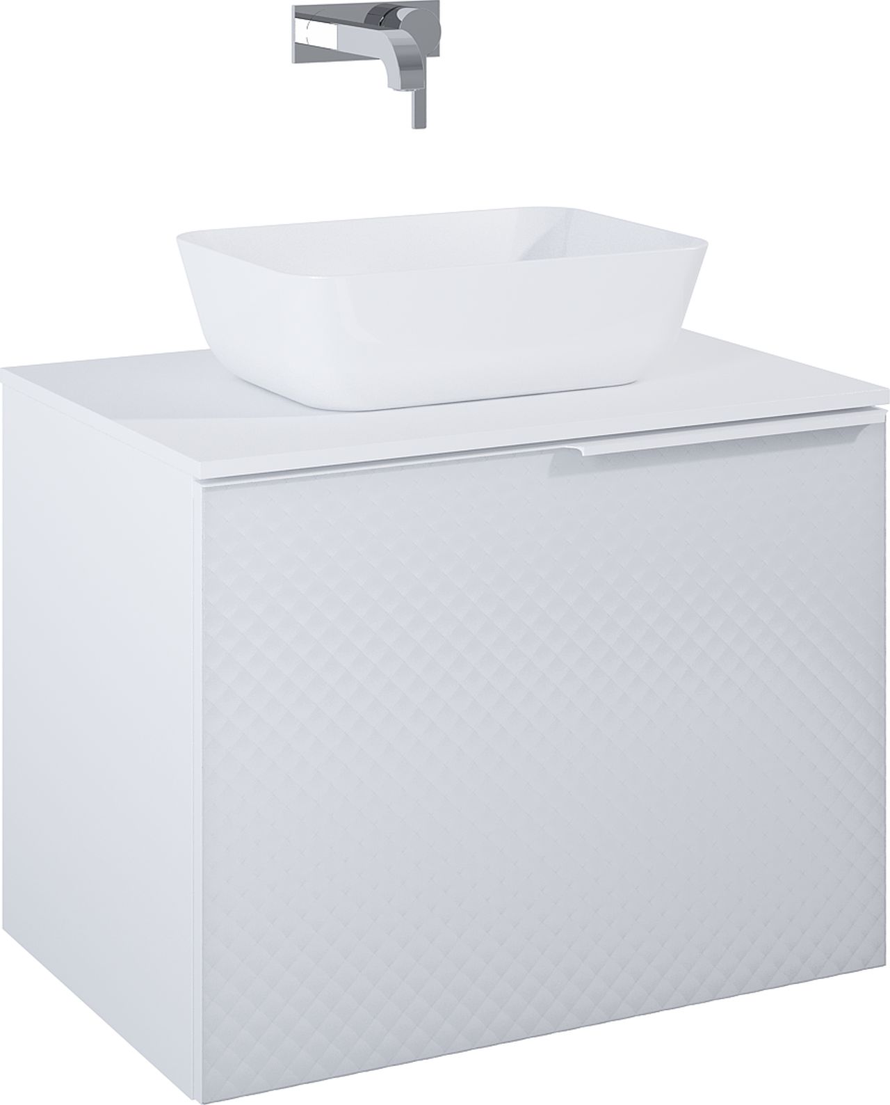 Elita Glam Kabinett 71.5x47.1x54 cm Unterschrank hängend weiß RE010700165290