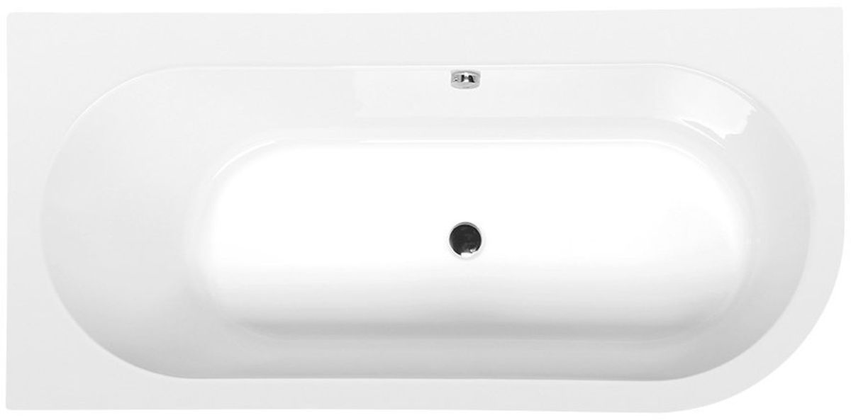 Polysan Astra Eckbadewanne 160x75 cm linksseitig weiß 33611M