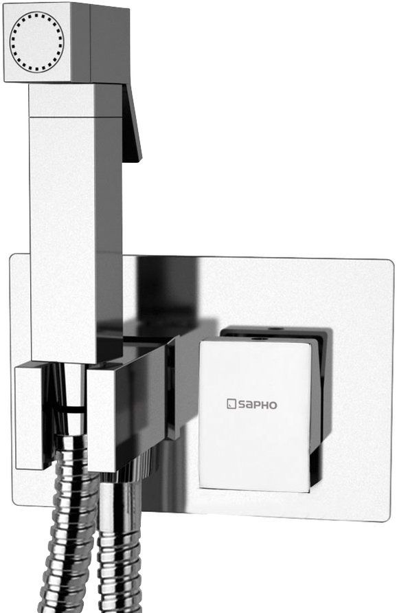 Sapho Latus bidetarmatur mit duschset Unterputz chrom 1102-07