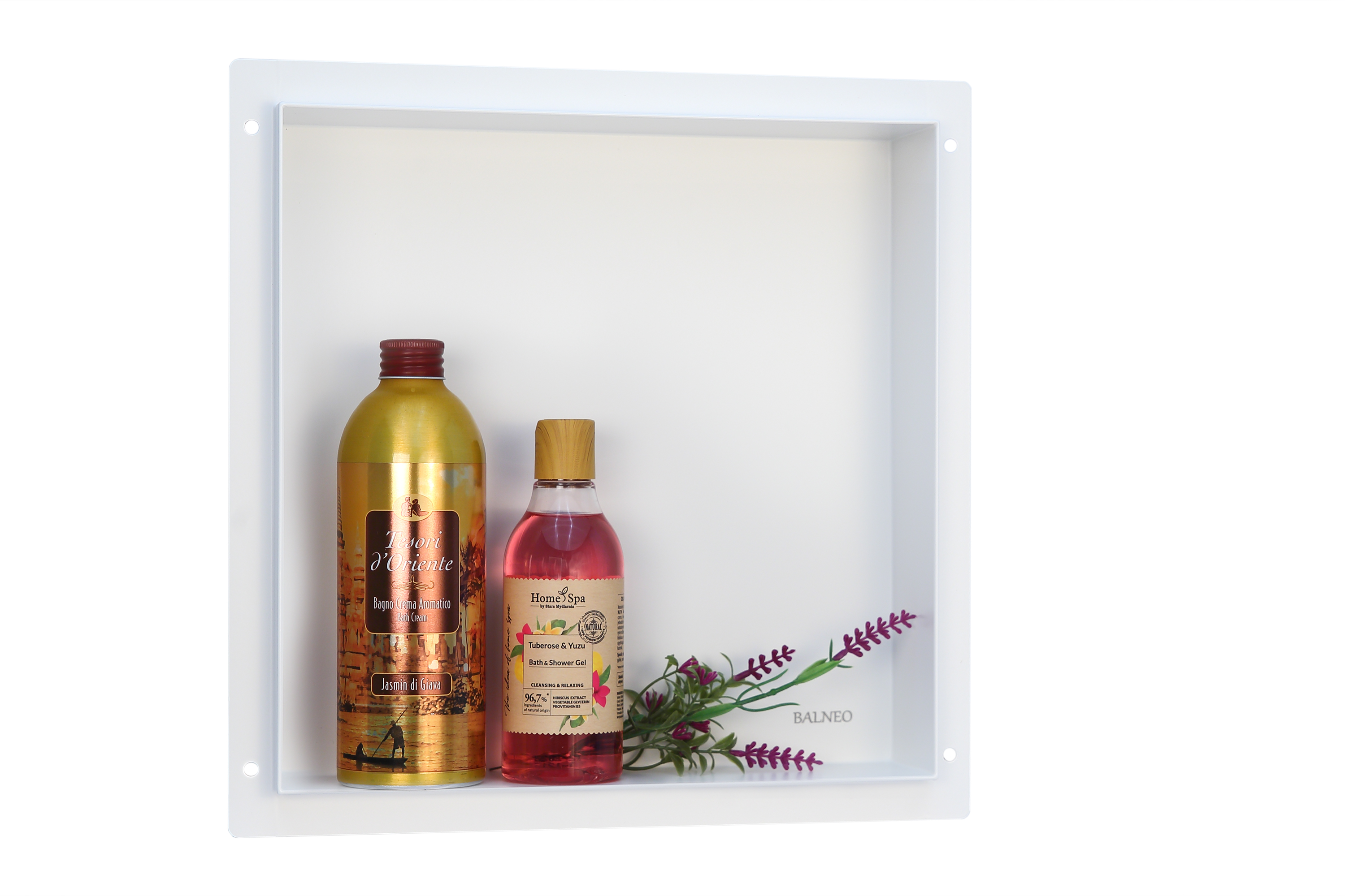 Balneo Wall-Box No Rim White Nischenregal 30 cm weiß OB-WH2-NR