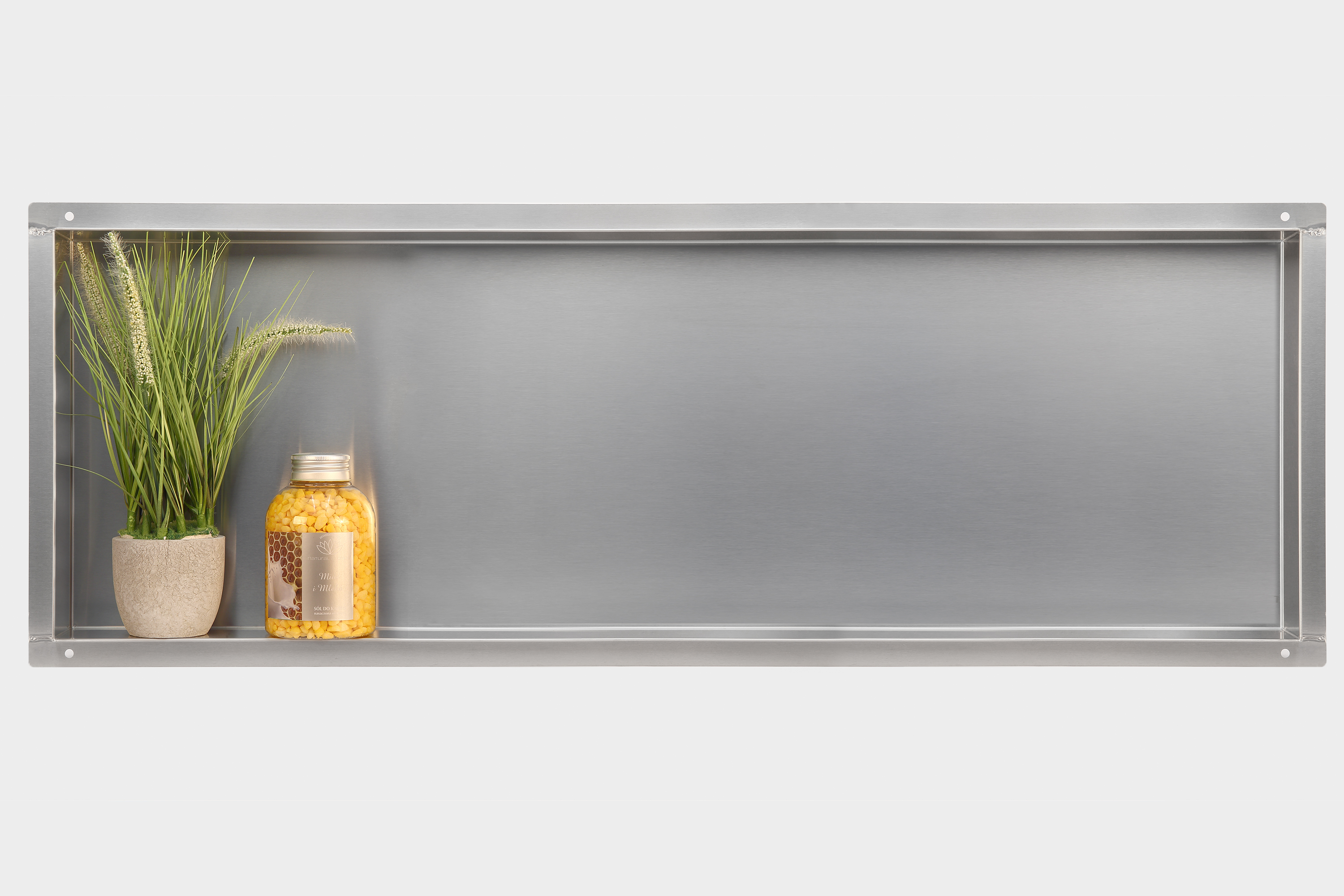 Balneo Wall-Box No Rim Inox Nischenregal 90 cm stahl OB-IN6-NR