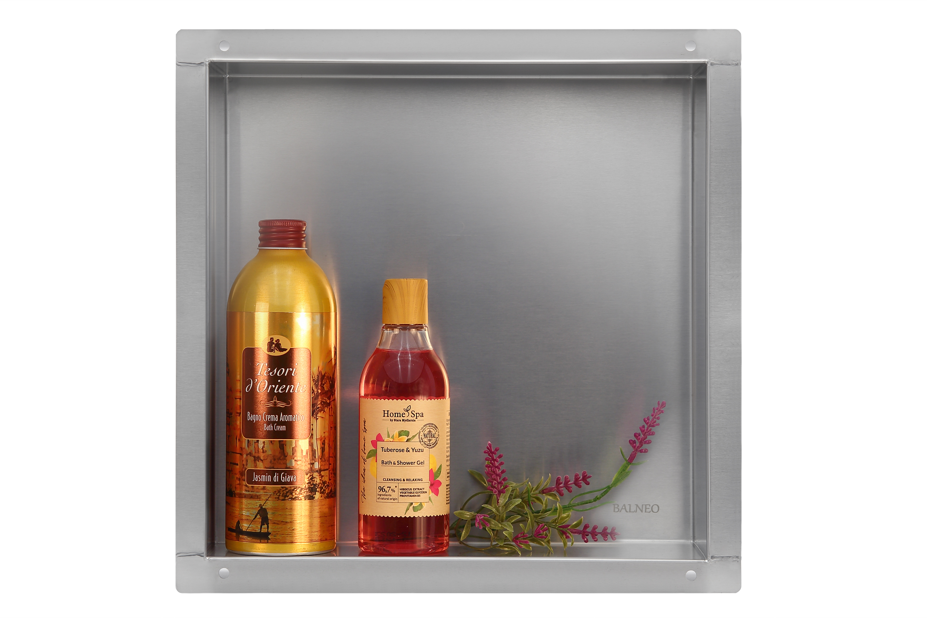 Balneo Wall-Box No Rim Inox Nischenregal 30 cm stahl OB-IN1-NR