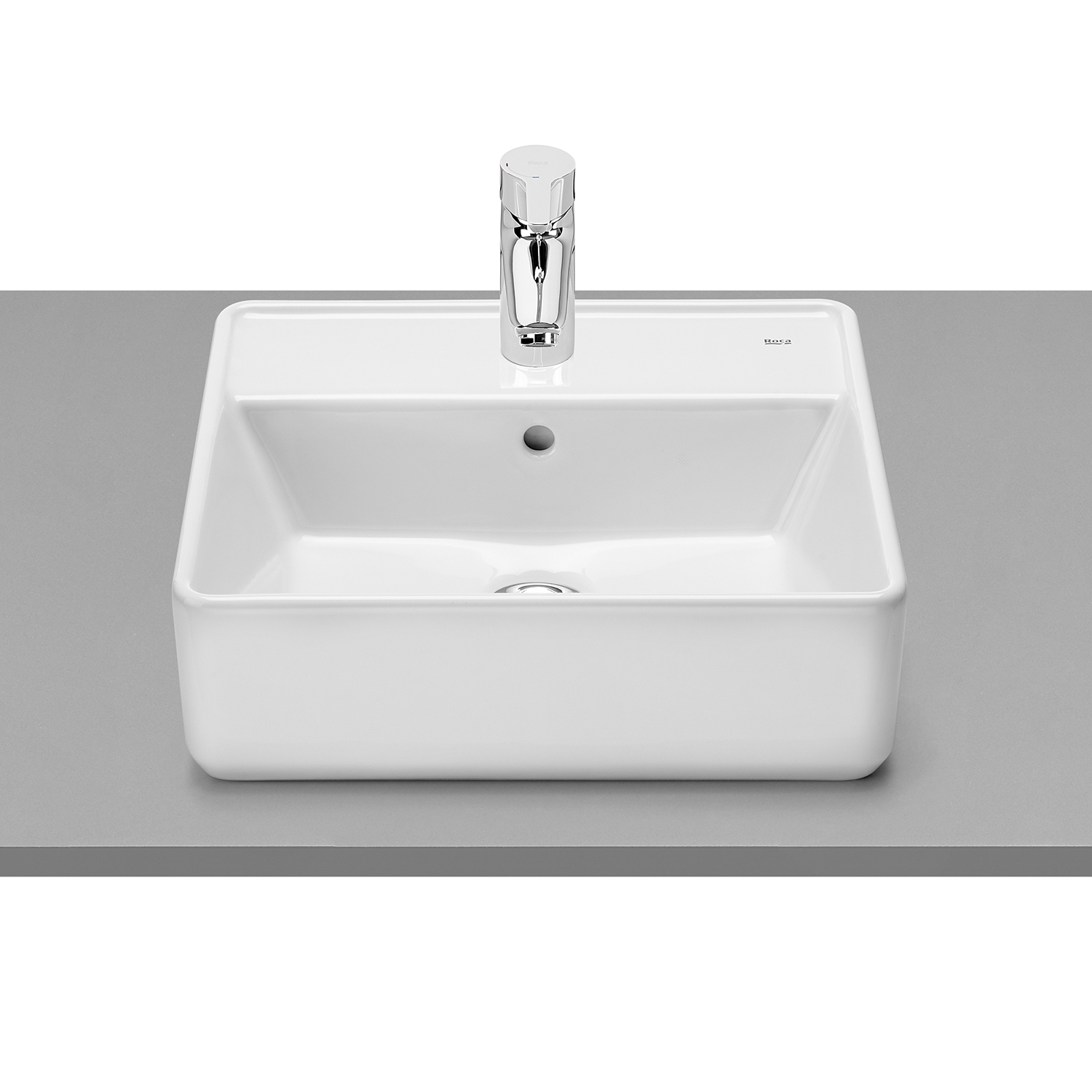 Roca Gap Waschbecken 42x39 cm rechteckig Aufsatzwaschbecken weiß A3270MMS00