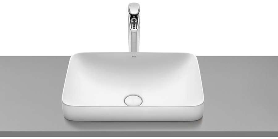 Roca Inspira Waschbecken 55x37 cm rechteckig Einbauwaschbecken weiß A327534S00