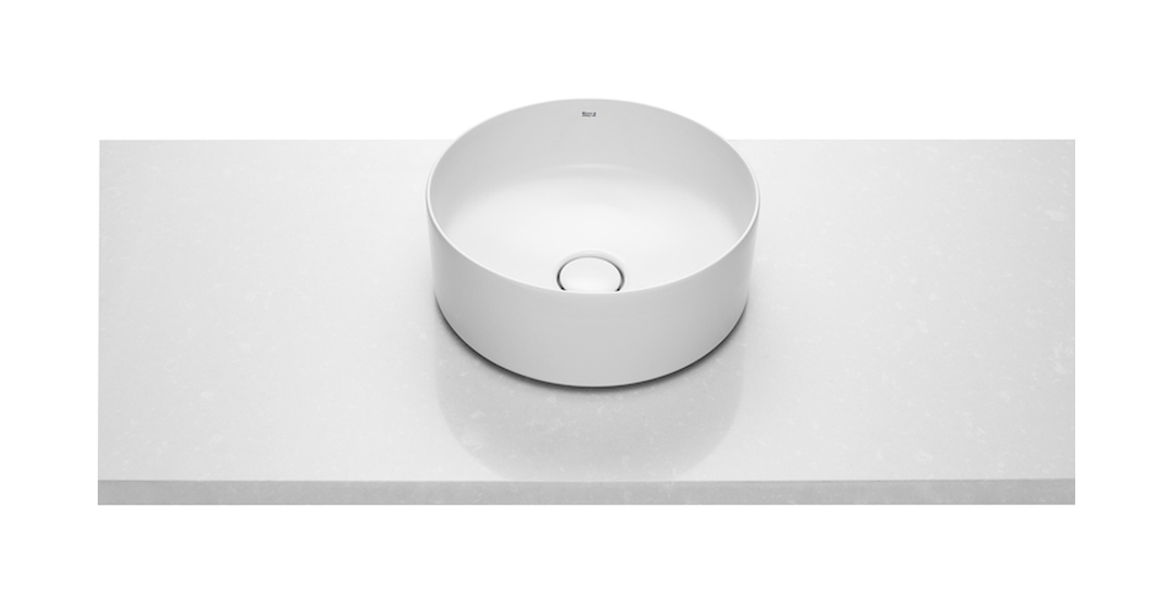 Roca Inspira Waschbecken 37x37 cm rund Aufsatzwaschbecken weiß A327523S00