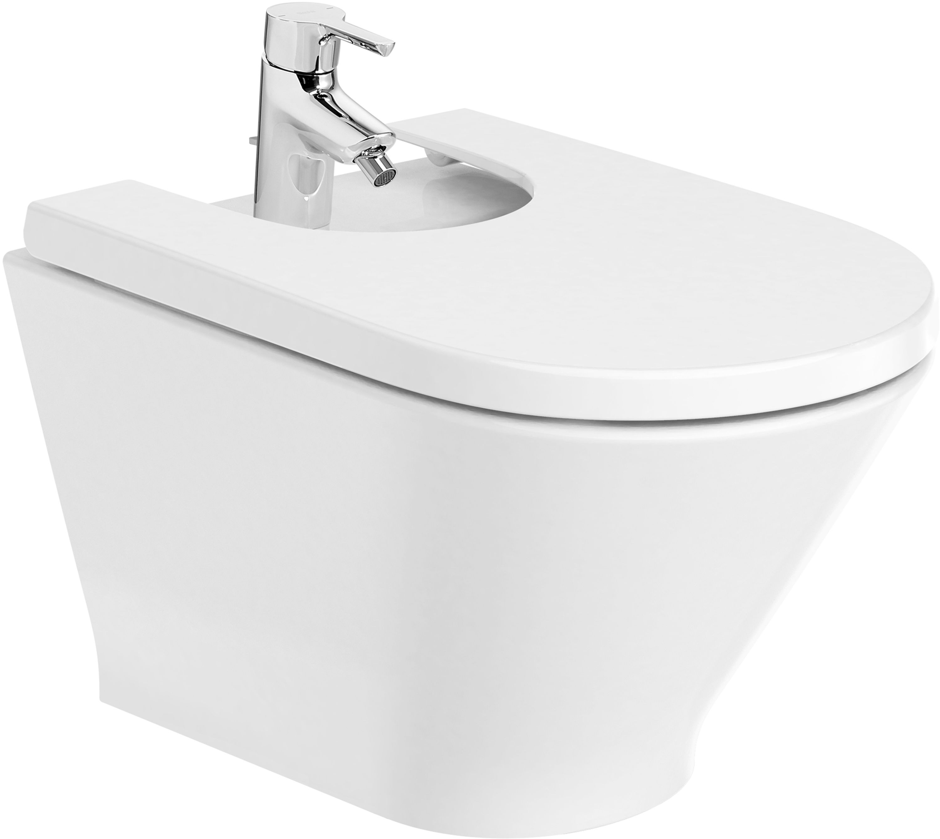 Roca Gap Round Bidet hängend weiß A3570N6S00