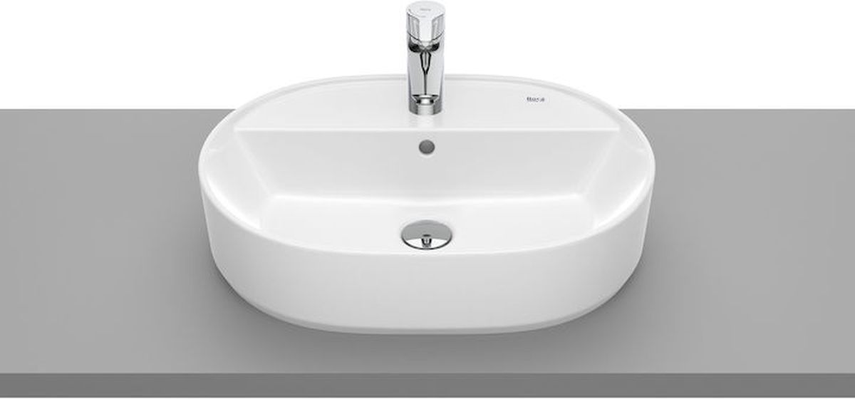 Roca Gap Waschbecken 55x40 cm oval Aufsatzwaschbecken weiß A3270Y0S00