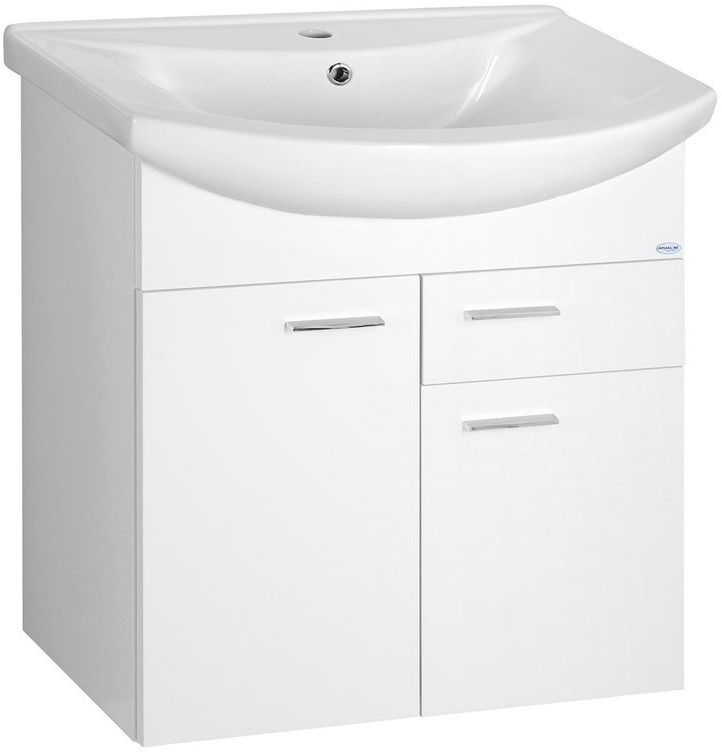 Aqualine Zoja Kabinett 60x32x74 cm Unterschrank stehend weiß 51065A