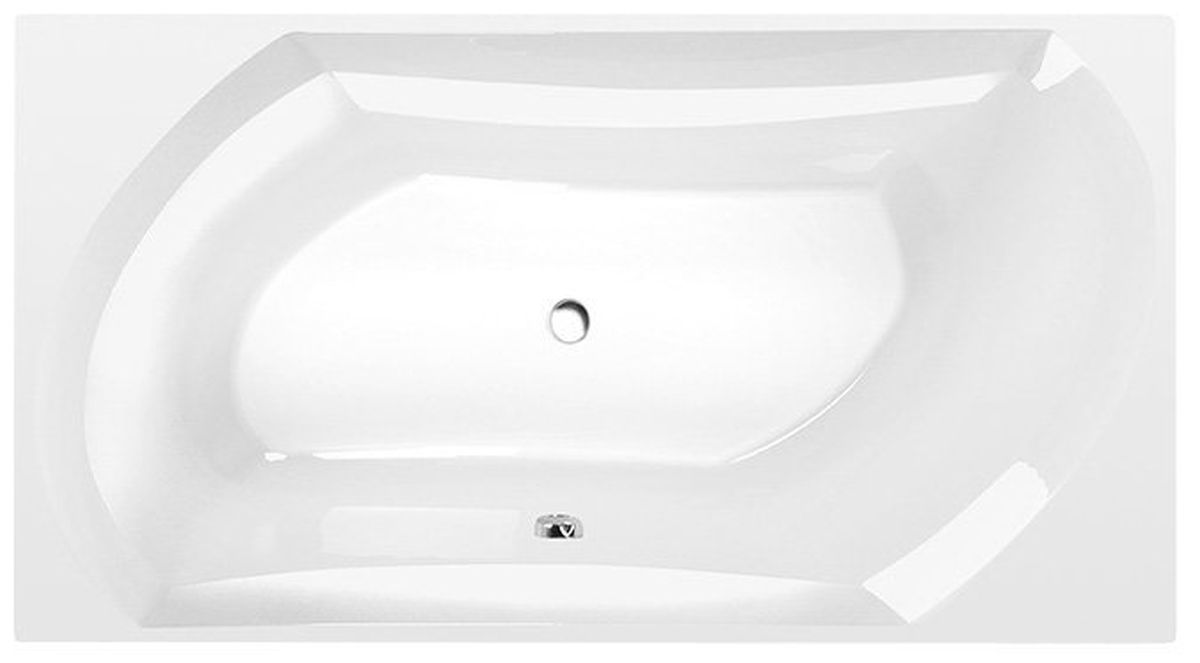 Polysan Salsa Rechteckige Badewanne 190x100 cm weiß 44119