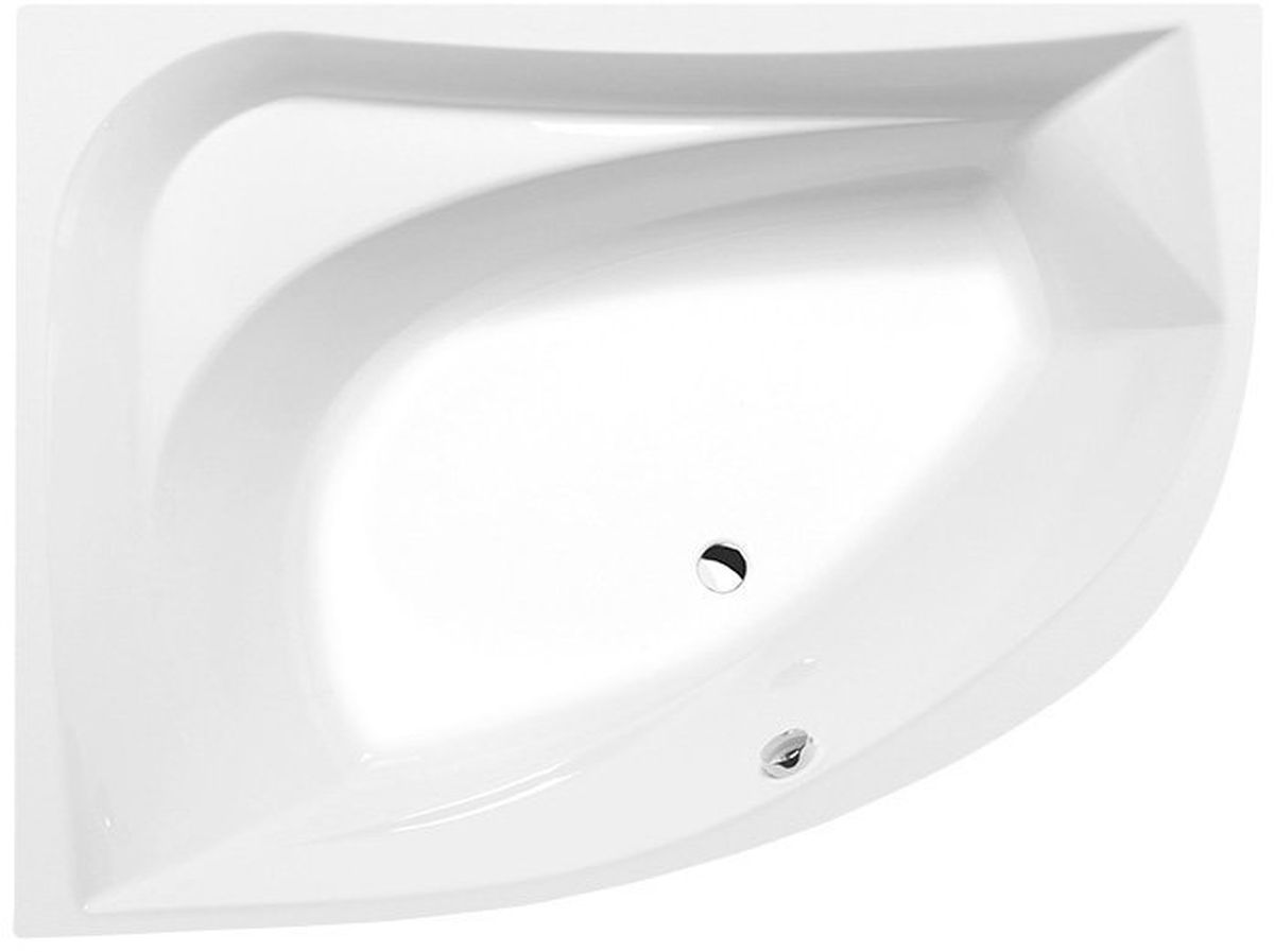 Polysan Tanya Eckbadewanne 160x120 cm linksseitig weiß 65119