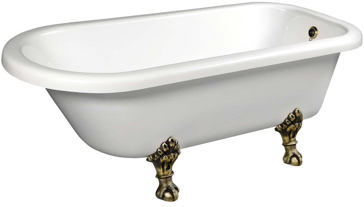 Polysan Foxtrot Freistehende Badewanne 170x75 cm weiß 68132