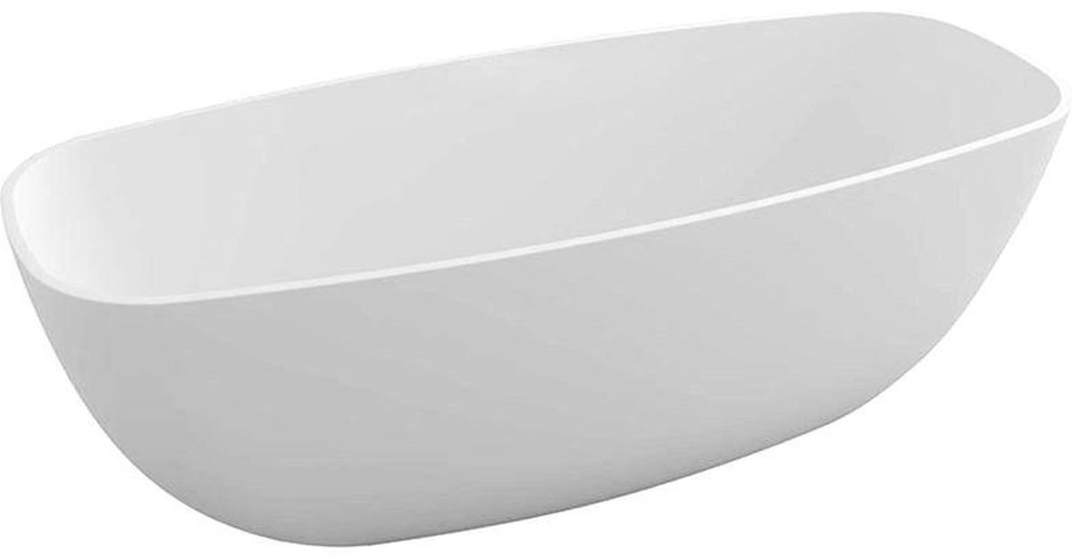 Polysan Ipanema Freistehende Badewanne 168x72 cm oval weiß 69911