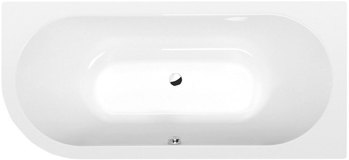 Polysan Viva Eckbadewanne 185x80 cm rechtsseitig weiß 72129