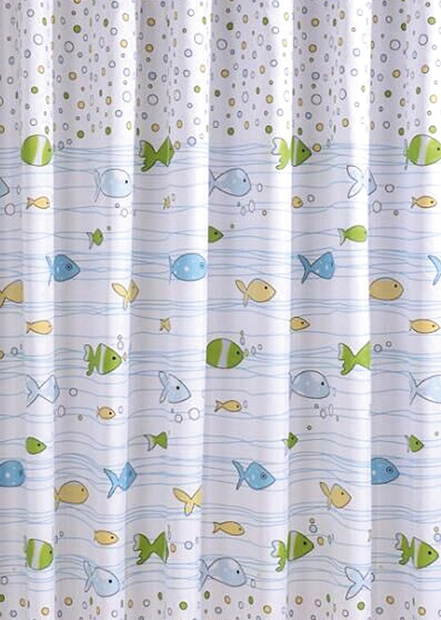 Aqualine Duschvorhang 180x180 cm weiß-mehrfarbig ZV024