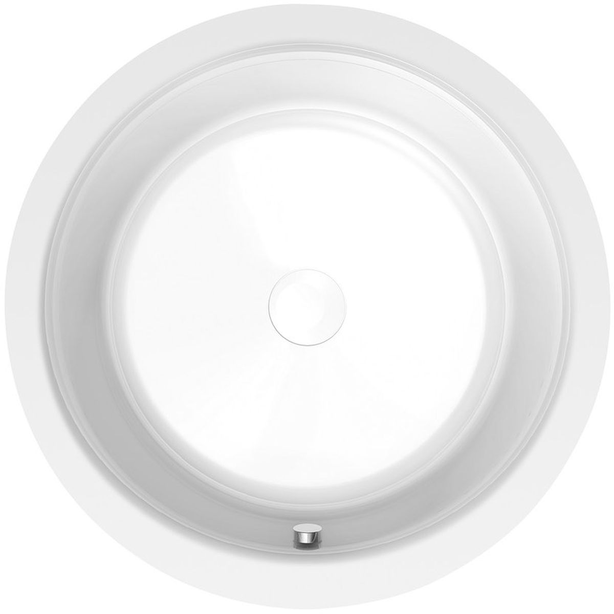 Polysan Oblo Runde Badewanne 165x165 cm rund weiß 72840