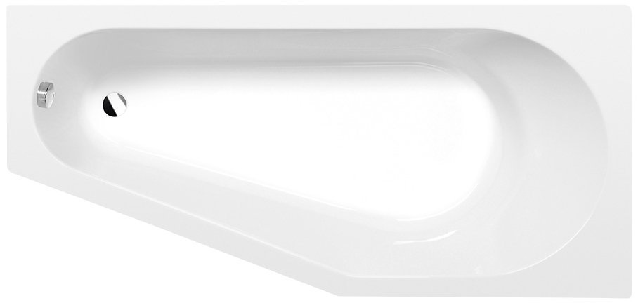 Polysan Tigra Eckbadewanne 150x75 cm rechtsseitig weiß 72933
