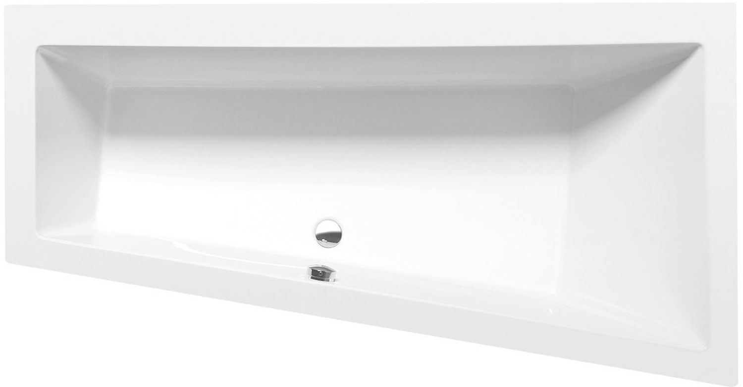 Polysan Andra Eckbadewanne 170x90 cm rechtsseitig weiß 81511