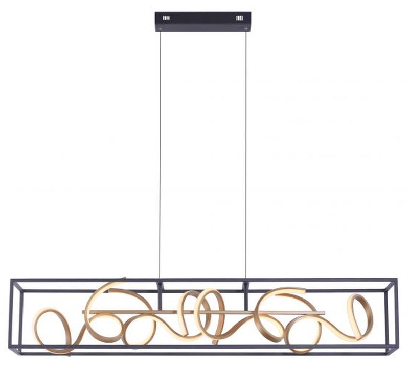 Paul Neuhaus Selina Pendelleuchte 4x10.2 W schwarz-gold 2416-18