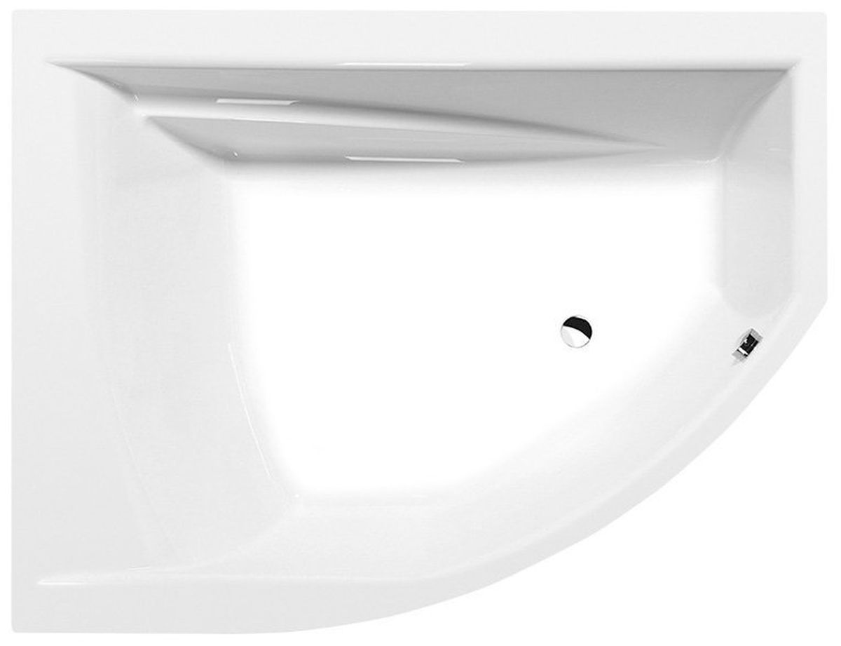 Polysan Tandem Eckbadewanne 170x130 cm linksseitig weiß 96611