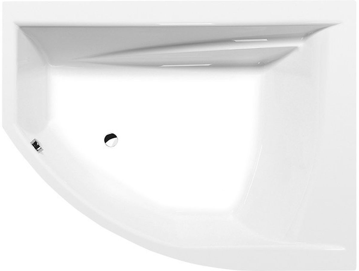 Polysan Tandem Eckbadewanne 170x130 cm rechtsseitig weiß 97611