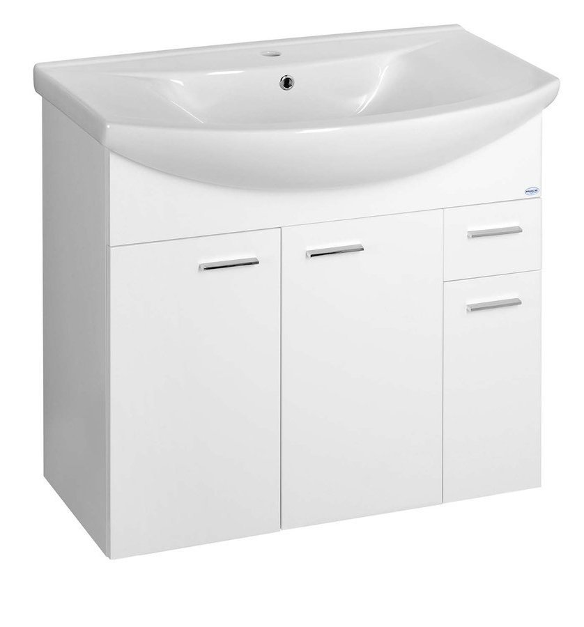Aqualine Zoja Kabinett 81.2x34.2x74 cm Unterschrank hängend weiß 51083A