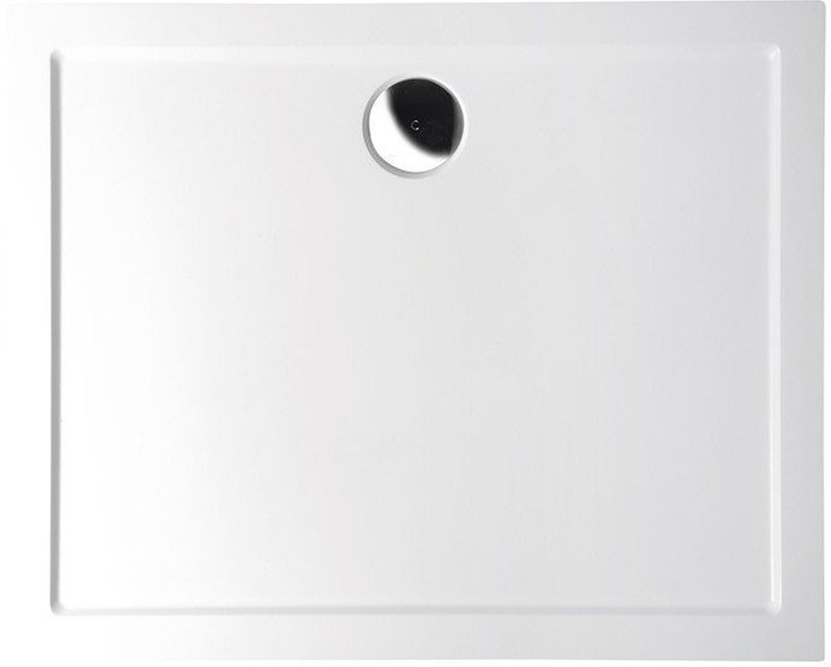 Polysan Karia Rechteckige Duschwanne 90x80 cm weiß 63511