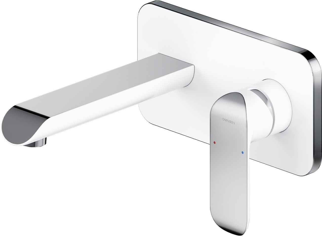 Omnires Sacramento Waschtischarmatur Unterputz chrom-weiß SC2315CRB