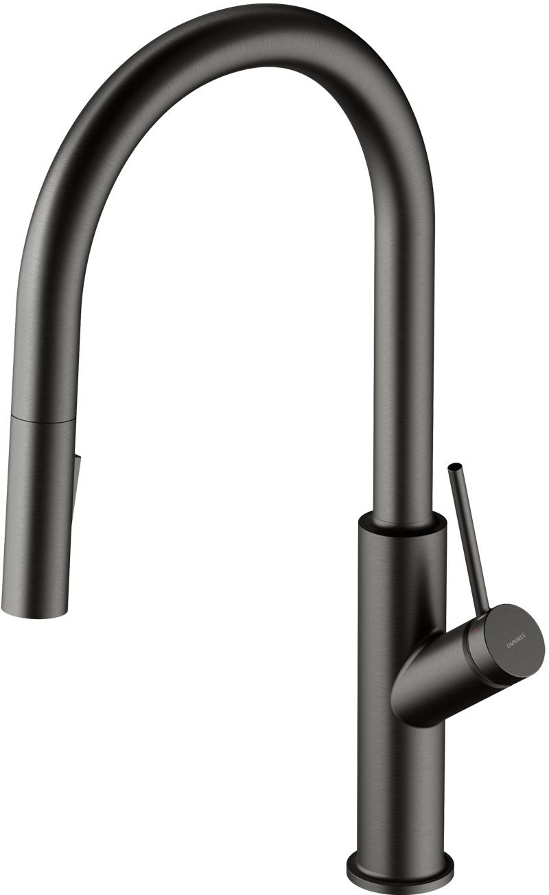 Omnires Bend Küchenarmatur Stehend grafit/grau BE6455GR