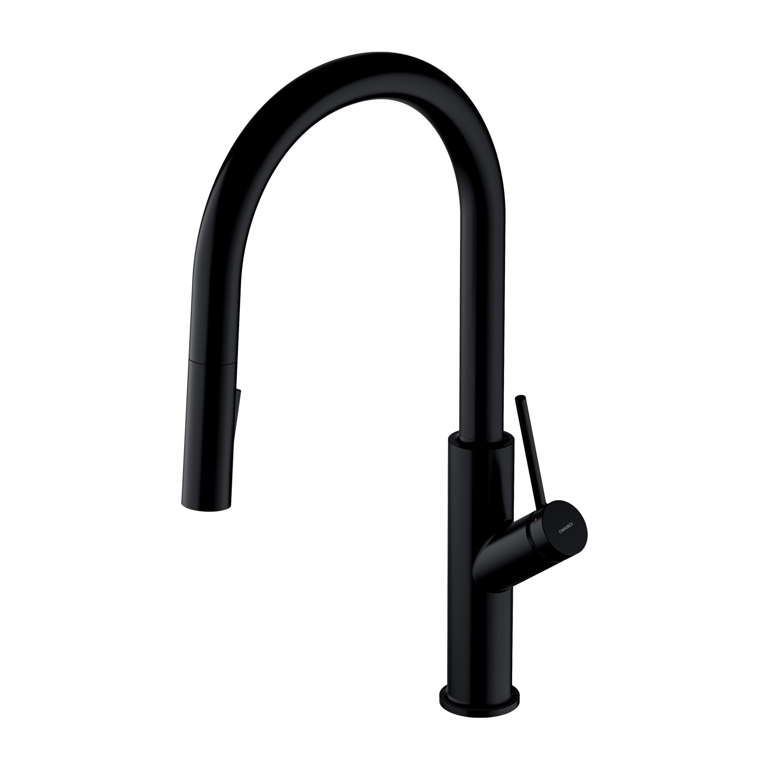 Omnires Bend Küchenarmatur Stehend schwarz BE6455BL