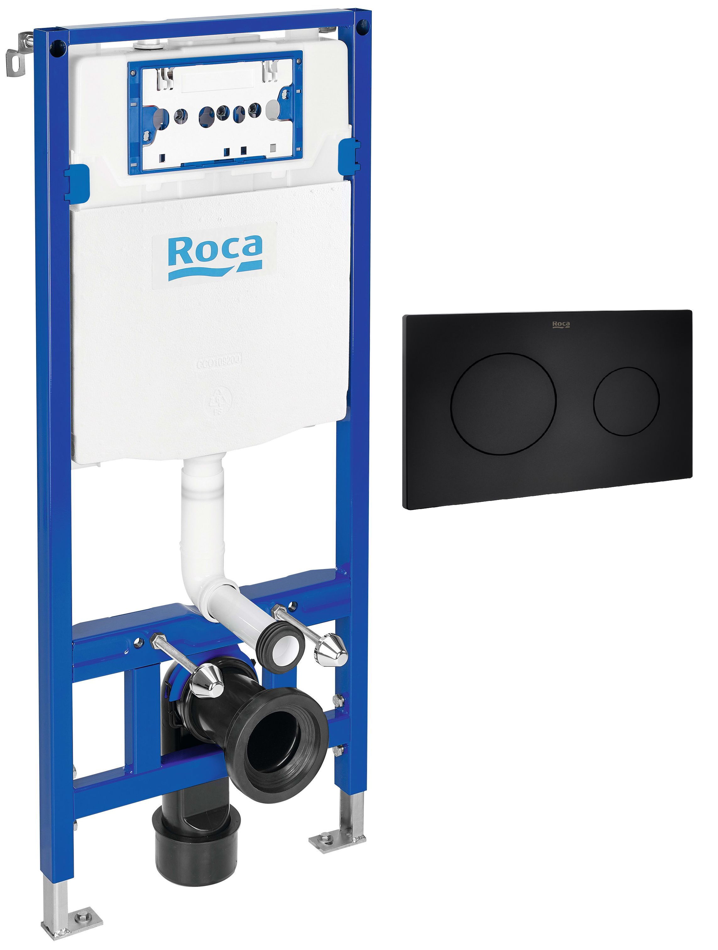 Set Unterputzrahmen Roca Duplo One A890070020, Betätigungsplatte Roca PL A890189206