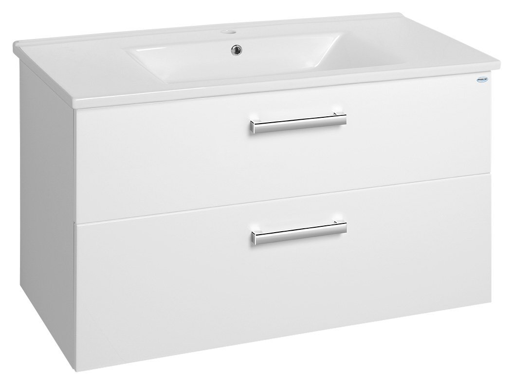 Aqualine Vega Kabinett 97x43.6x60 cm Unterschrank hängend weiß VG103