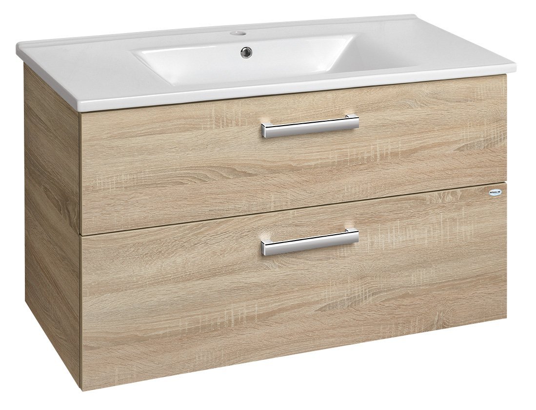 Aqualine Vega Kabinett 97x43.6x60 cm Unterschrank hängend eiche VG903