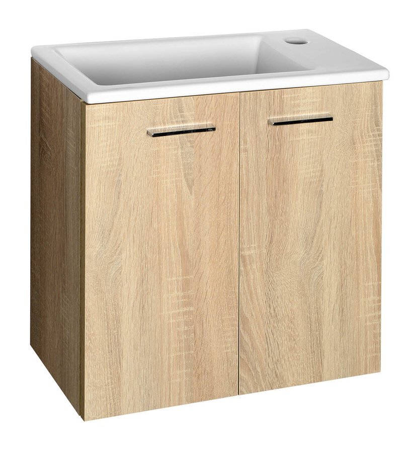 Aqualine Zoja Kabinett 49.5x24.5x50 cm Unterschrank hängend eiche 51047DP