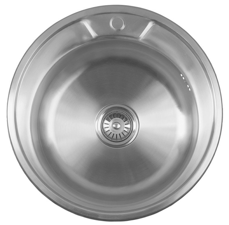 Aqualine Stahlspüle 52x52 cm AQ051B